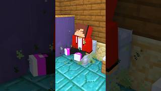 HELP JJ Sister 🎀 amp Mikey VS Evil JJ in Toilet  Minecraft Animation shorts [upl. by Aspasia824]