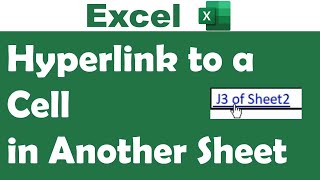 Create Hyperlink to a Cell in another Sheet in Excel [upl. by Anifad]