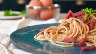 «Finta carbonara» un primo piatto leggero pensato per l’estate [upl. by Davide]