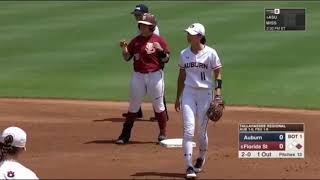 FSU Softball vs Auburn 2018 NCAA Regional Tournament [upl. by Ezequiel]