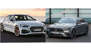 2021 Mercedes AMG E53 VS Audi RS5  Aggressive Rivals in Sedan [upl. by Page]