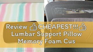 Review 👍CHEAPEST👍 Lumbar Support Pillow Memory Foam Cushion Adjustable Ergonomic Back Pain Sup [upl. by Ykcir121]