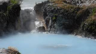 Hot Creek Geological Site in Long Valley Caldera Near Mammoth Lakes California [upl. by Tertias]