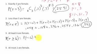 Binomial Distribution Probability [upl. by Niraj766]