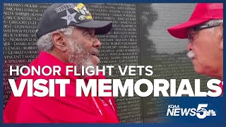 Honor Flight vets visit the war memorials built in their honor [upl. by Cyrille175]