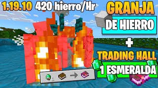 La Mejor Granja de Hierro Minecraft Bedrock 11910 [upl. by Legin290]