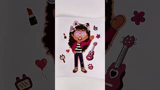 Gabbys Dollhouse DIY Make Your Own Face Stickers ASMR cooltoys [upl. by Clifton313]