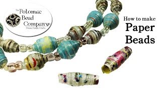 How to Make Paper Beads [upl. by Nosiram]