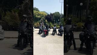 Departing for a motorcycle tour in Montenegro montenegro yamaha triumph [upl. by Audette]