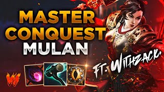 MULAN ESTA PARTIDA ES UNA LOCURA ft WithZack  Warchi  Smite Master Conquest S11 [upl. by Etnor976]