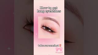 HOW TO GET LONG EYELASHES 🩷 tips eyelashes aesthetic eyes wonyoungism [upl. by Hardy658]