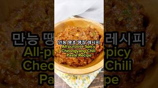 초간단 만능 땡장 소스 매콤한 맛이 일품 Quick amp Easy Spicy Doenjang Sauce Perfect for Everything shorts [upl. by Ettesus]