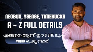 Neobux Ysense Timebucks ൽ എങ്ങനെ ആണ് Correct ആയി Work ചെയ്ത് Cash നെടേണ്ടത് [upl. by Aynotahs744]