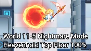 Guardian Tales World 115 Nightmare Mode  Heavenhold Top Floor 100 [upl. by Moise815]