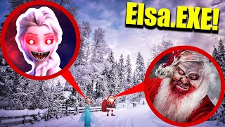 Drone Catches ELSAExE vs SantaEXE in Haunted forest Near STROMEDYS House Best Moments of Month [upl. by Garaway213]