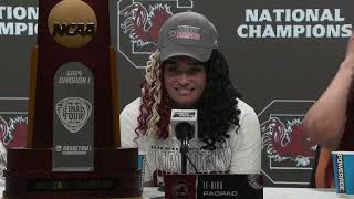 South Carolina National Championship Postgame Press Conference  2024 NCAA Tournament [upl. by Styles]