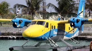 Flying over Maldivian Islands  Trans Maldivian Airways [upl. by Oswin834]