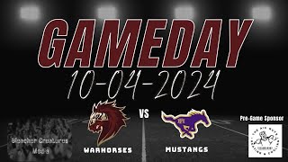 Devine Warhorses Vs Marble Falls Mustangs 10324 [upl. by Desiri172]