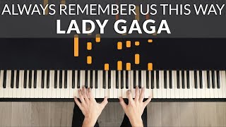 Always Remember Us This Way  Lady Gaga A Star Is Born  Tutorial of my Piano Cover [upl. by Latona]