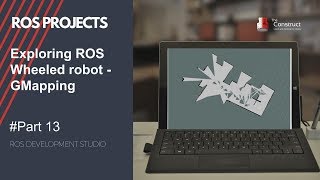 ROS Projects  GMapping  Exploring ROS with a 2 wheeled robot  Part 13 [upl. by Kina]