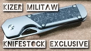 Messervorstellung  Kizer Militaw Knifestock Exclusive  TOP Performance edc review blade [upl. by Peednus230]