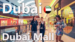 Dubai Mall Luxury Shopping Center Walk 4K🇦🇪 [upl. by Rajewski]