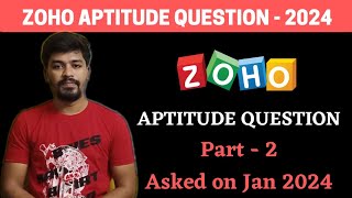 Zoho Aptitude Questions 2024  Latest Aptitude Question  BiNaRiEs [upl. by Ettevad]