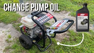 How to Change Pump Oil in Simpson Pressure Washer [upl. by Alayne]