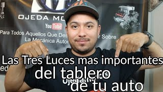 Las 3 Luces del Tablero Mas Importantes de tu Auto ESTACIONATE DE INMEDIATO [upl. by Phiona]