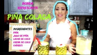 Bebida para la calor RECETA de Piña colada [upl. by Yblocaj]