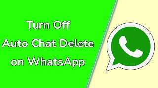 How to Turn Off AutoDelete Chat Messages on WhatsApp [upl. by Teerprah]