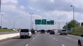 Interstate 40 to Interstate 30 West Through Little Rock Arkansas [upl. by Schramke]