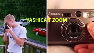 Rare Yashica T Zoom With Carl Zeiss lens Review and hands on [upl. by Essilec]