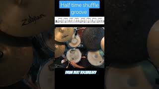 half time shuffle drum beat drumsandlessons drums drumbeats drumbeat drummer [upl. by Britta291]