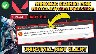 Windows cannot find riotclientservicesexe Make sure you type the name correctly and try again FIX [upl. by Pillihpnhoj]