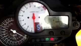 honda vtr1000f with intergrated gear position indicator [upl. by Natam568]