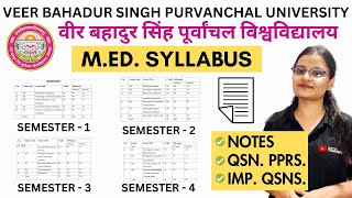 VBSPU MED SYLLABUS NOTES QUESTION PAPERS IMPORTANT QUESTIONS  VEER BAHADUR SINGH PURVANCHAL [upl. by Keg]