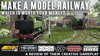 Creative Train Games Which should you buy Trainz Train Sim EEP 16 Loco DRS Transport Fever 2 [upl. by Anivek]