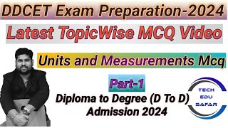 DDCET EXAM PREPARATION 2024DDCETDDCET EXAM MATERIALUNIT AND MEASUREMENTS MCQPART1 [upl. by Bridgid]