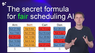 The secret formula for fair scheduling AI [upl. by Lemar]