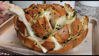 How To Make Pull Apart Garlic Bread  Cheesy Garlic Bread Recipe [upl. by Hcirdeirf]