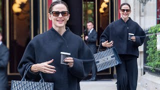 Jennifer Garner Stuns in Paris with Effortless Elegance at Fashion Week  Dior Style Goals [upl. by Roee]