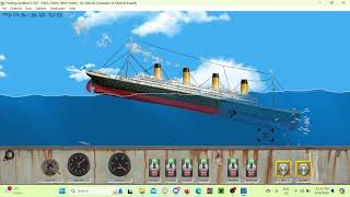 Me Sinking the Titanic in Floating Sandbox [upl. by Reldnahc]