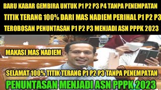 TERJAWAB  TITIK TERANG 100 MAS NADIEM PERIHAL PENUNTASAN P1 P2 P3 TANPA PENEMPATAN DI PPPK 2023 [upl. by Fey]