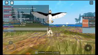 Roblox Holocene Mobile WolfBird War [upl. by Ordnael]