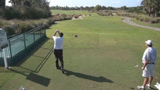 GOLF SWING 2013  ALLEN DOYLE DRIVER  ELEVATED DOWN THE LINE amp SLOW MOTION  HQ 1080p HD [upl. by Ynaiffit120]