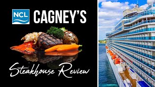 NCL Cagneys Steakhouse Review  Norwegian Cruise Line [upl. by Asle]