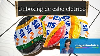 UNBOXING DE CABO ELÉTRICO SIL Magazine Luiza [upl. by Krigsman515]