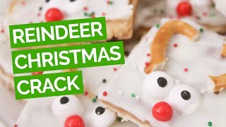 White Chocolate amp Toffee Reindeer Christmas Crack [upl. by Akinam819]