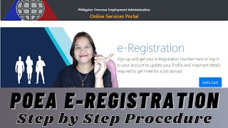 POEA EREGISTRATION GUIDE 2021 How To Register In POEAs Online Service Portal VERSION 2 [upl. by Trudie557]